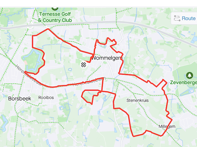 route kaartje