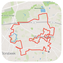 Fietszoektocht 2020 route
